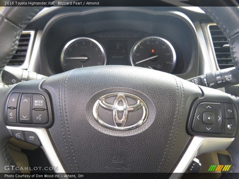 Blizzard Pearl / Almond 2016 Toyota Highlander XLE