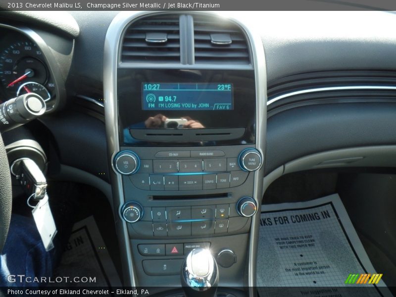 Champagne Silver Metallic / Jet Black/Titanium 2013 Chevrolet Malibu LS