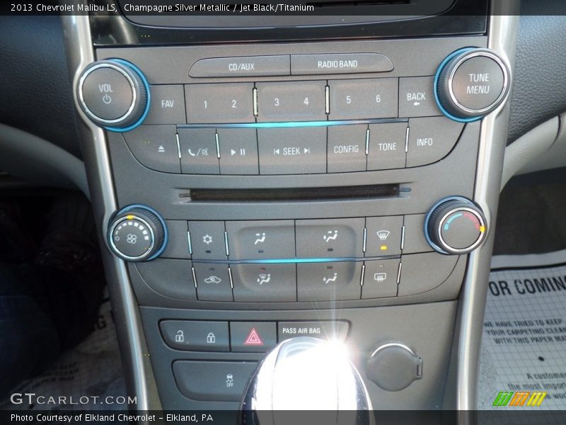 Champagne Silver Metallic / Jet Black/Titanium 2013 Chevrolet Malibu LS