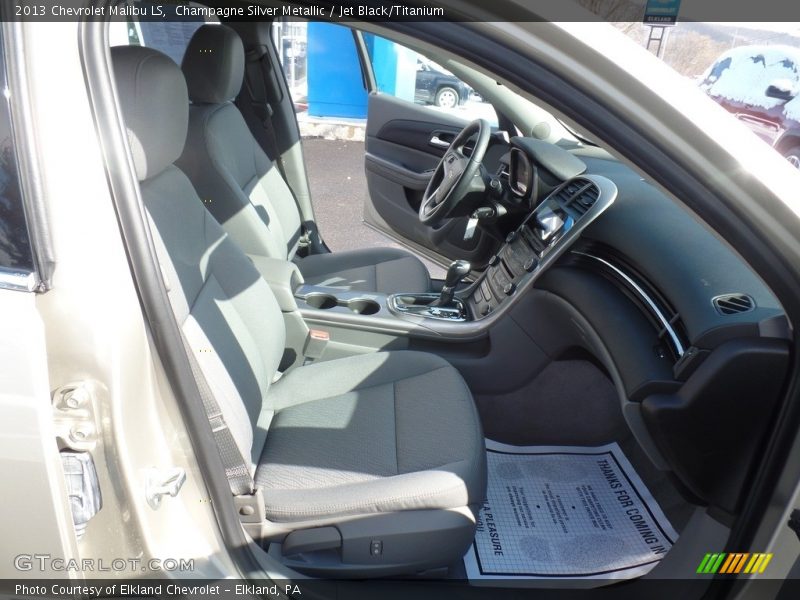 Champagne Silver Metallic / Jet Black/Titanium 2013 Chevrolet Malibu LS