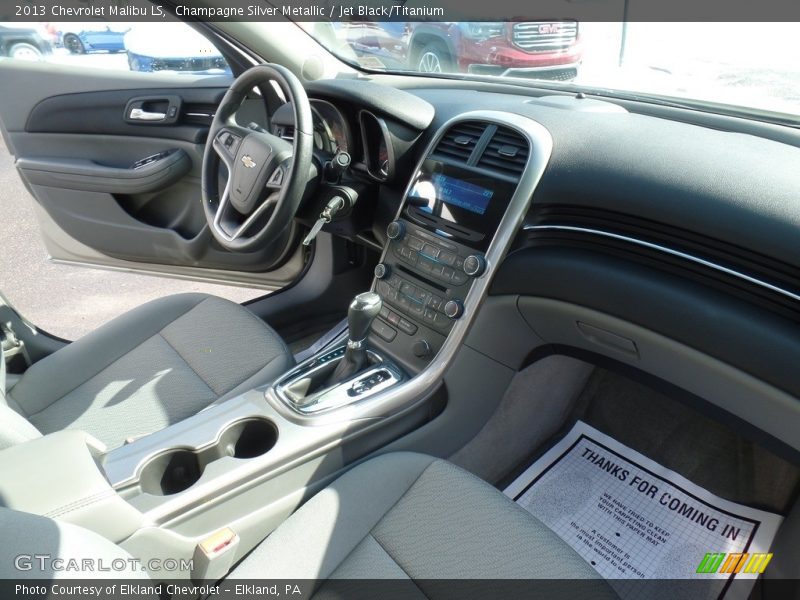 Champagne Silver Metallic / Jet Black/Titanium 2013 Chevrolet Malibu LS