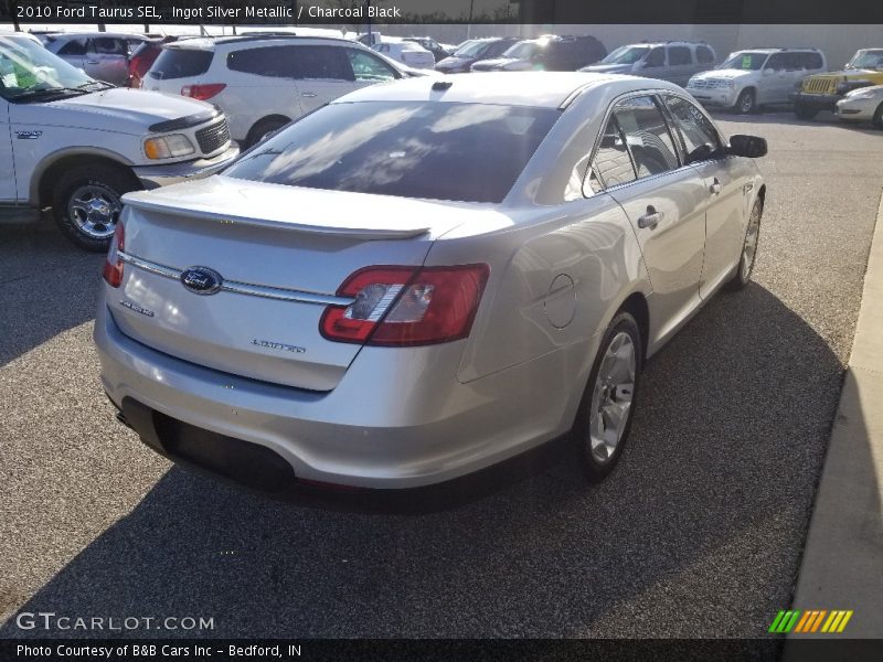 Ingot Silver Metallic / Charcoal Black 2010 Ford Taurus SEL