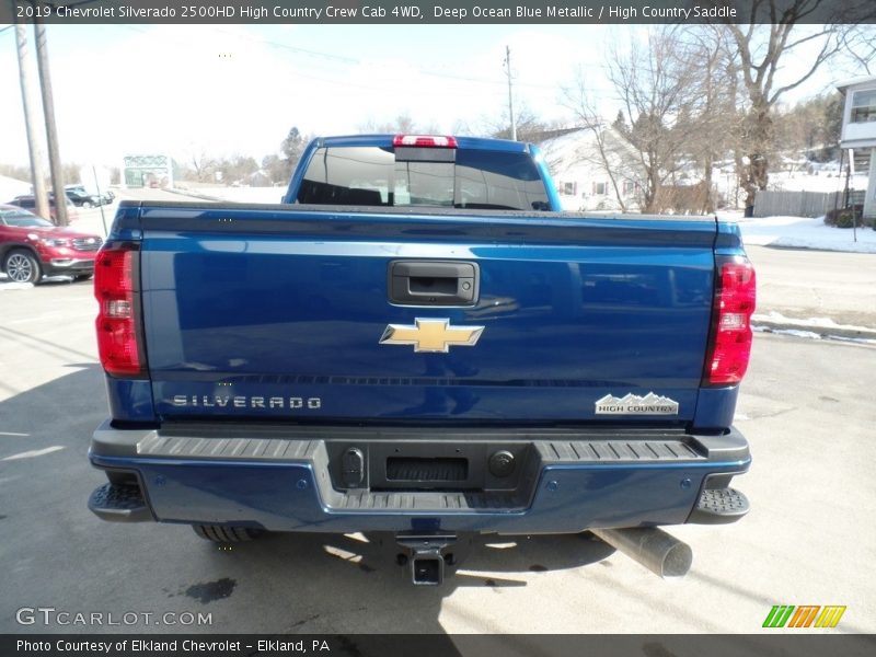 Deep Ocean Blue Metallic / High Country Saddle 2019 Chevrolet Silverado 2500HD High Country Crew Cab 4WD