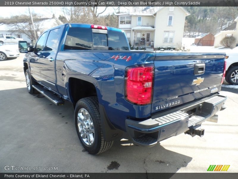 Deep Ocean Blue Metallic / High Country Saddle 2019 Chevrolet Silverado 2500HD High Country Crew Cab 4WD