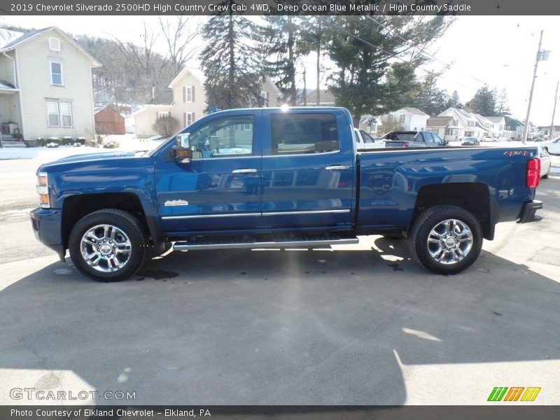 Deep Ocean Blue Metallic / High Country Saddle 2019 Chevrolet Silverado 2500HD High Country Crew Cab 4WD