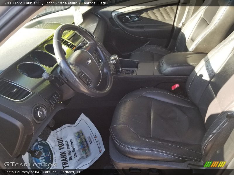 Ingot Silver Metallic / Charcoal Black 2010 Ford Taurus SEL