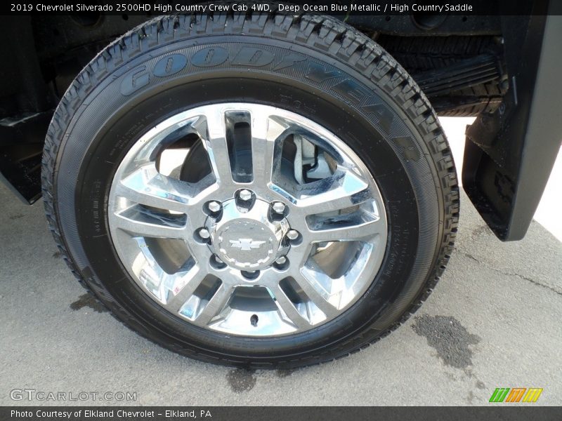 Deep Ocean Blue Metallic / High Country Saddle 2019 Chevrolet Silverado 2500HD High Country Crew Cab 4WD