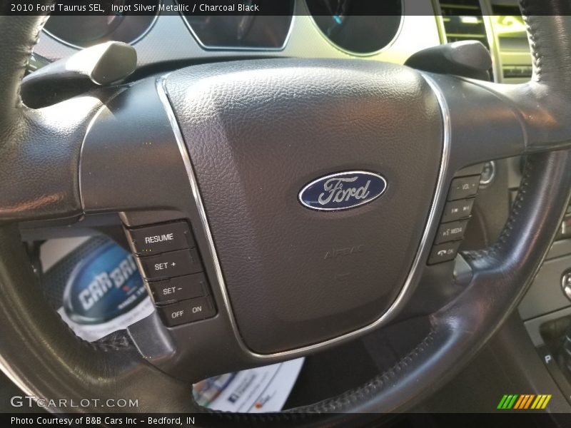 Ingot Silver Metallic / Charcoal Black 2010 Ford Taurus SEL