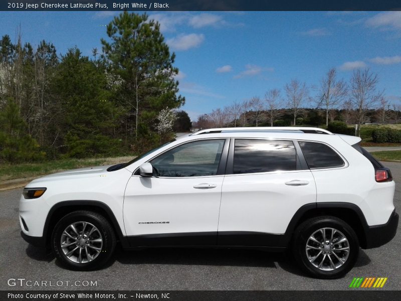 Bright White / Black 2019 Jeep Cherokee Latitude Plus