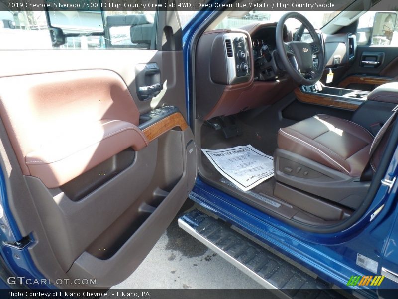 Deep Ocean Blue Metallic / High Country Saddle 2019 Chevrolet Silverado 2500HD High Country Crew Cab 4WD
