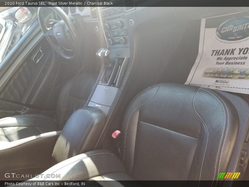 Ingot Silver Metallic / Charcoal Black 2010 Ford Taurus SEL