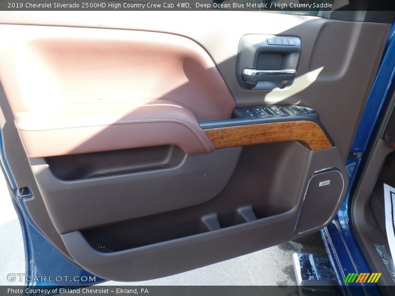Deep Ocean Blue Metallic / High Country Saddle 2019 Chevrolet Silverado 2500HD High Country Crew Cab 4WD