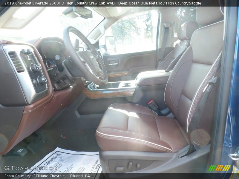 Deep Ocean Blue Metallic / High Country Saddle 2019 Chevrolet Silverado 2500HD High Country Crew Cab 4WD
