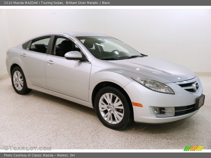 Brilliant Silver Metallic / Black 2010 Mazda MAZDA6 i Touring Sedan