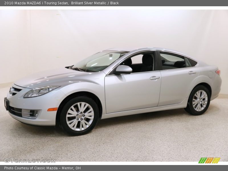 Brilliant Silver Metallic / Black 2010 Mazda MAZDA6 i Touring Sedan