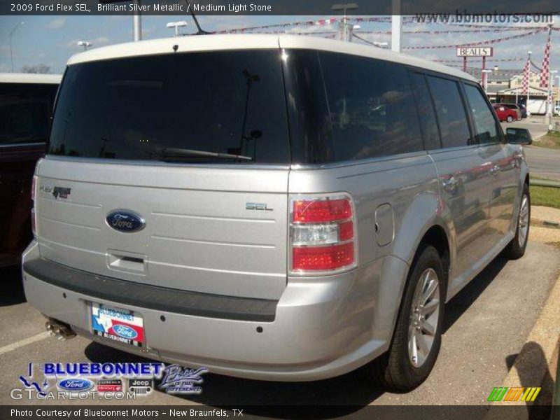 Brilliant Silver Metallic / Medium Light Stone 2009 Ford Flex SEL