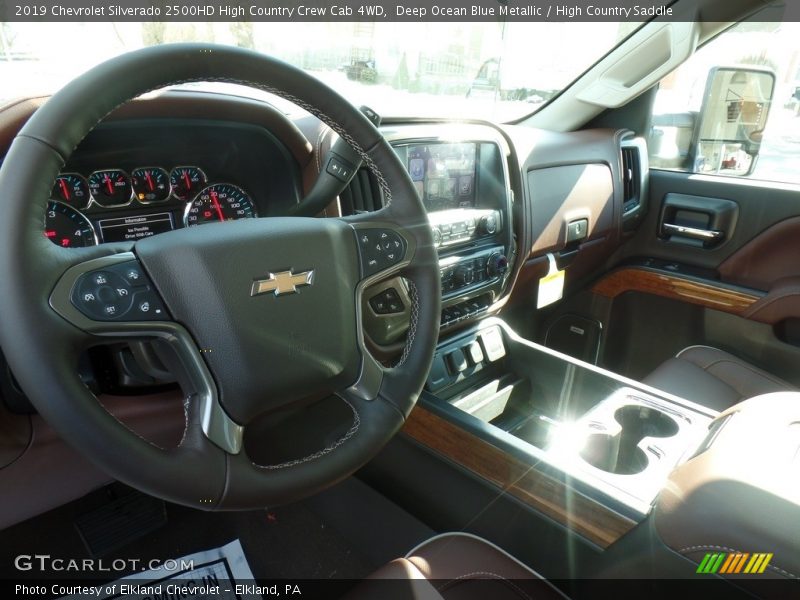 Deep Ocean Blue Metallic / High Country Saddle 2019 Chevrolet Silverado 2500HD High Country Crew Cab 4WD