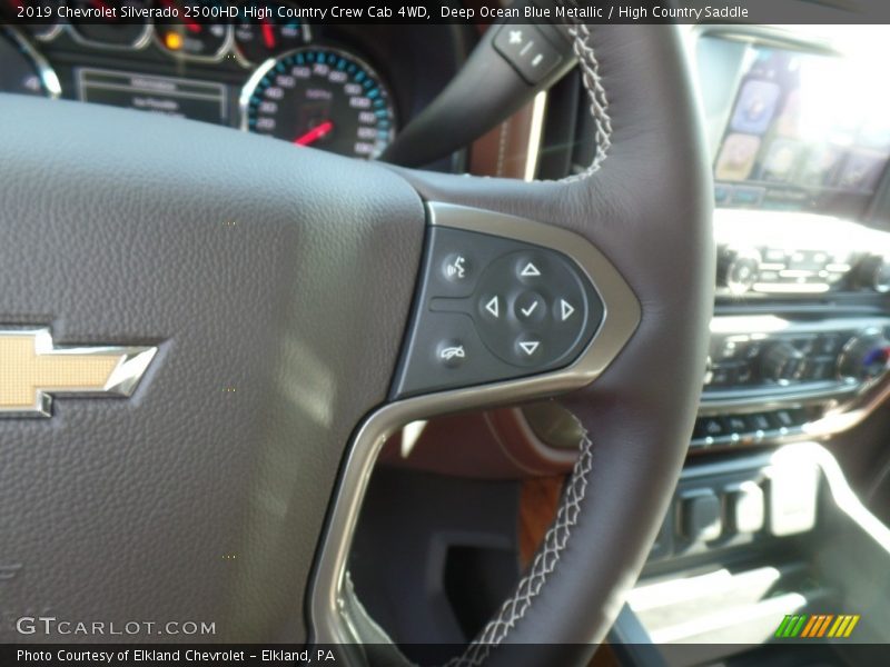 Deep Ocean Blue Metallic / High Country Saddle 2019 Chevrolet Silverado 2500HD High Country Crew Cab 4WD