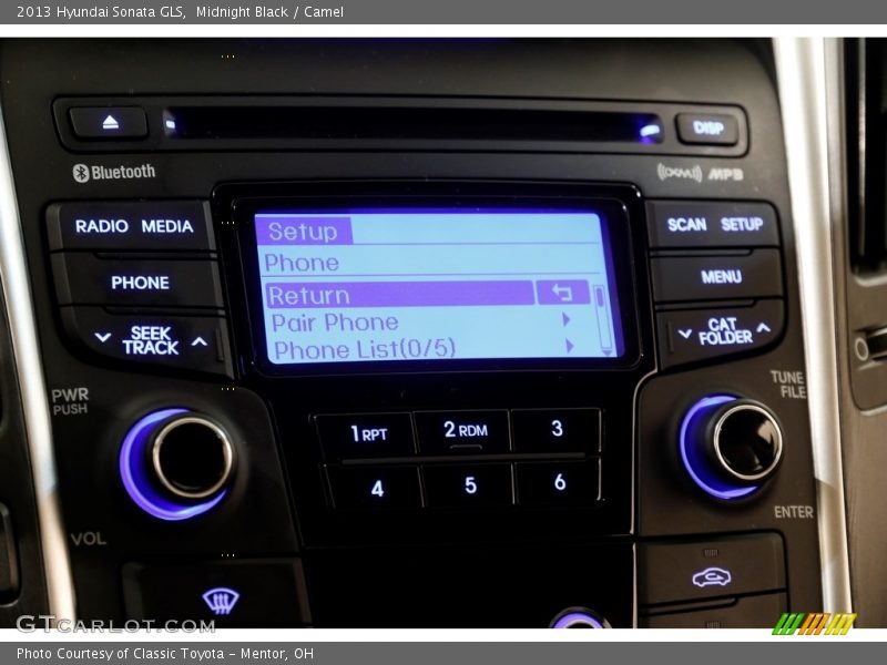 Midnight Black / Camel 2013 Hyundai Sonata GLS