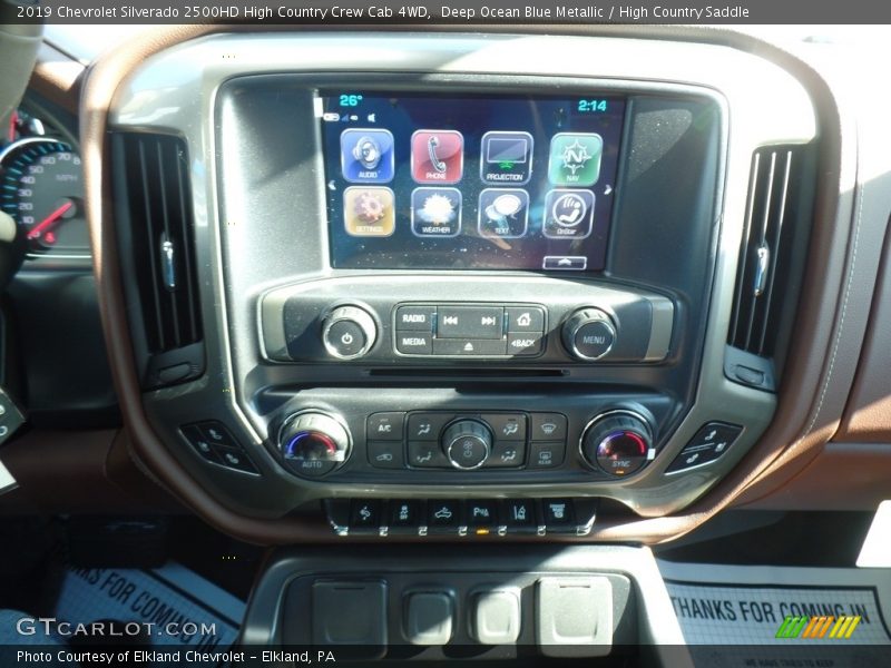 Deep Ocean Blue Metallic / High Country Saddle 2019 Chevrolet Silverado 2500HD High Country Crew Cab 4WD