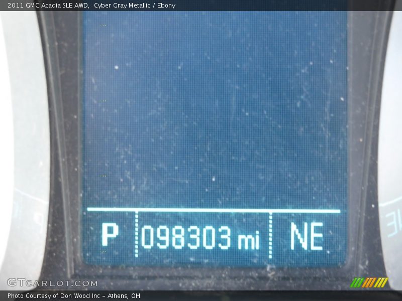 Cyber Gray Metallic / Ebony 2011 GMC Acadia SLE AWD