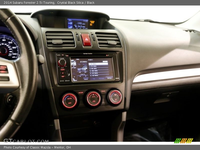 Crystal Black Silica / Black 2014 Subaru Forester 2.5i Touring