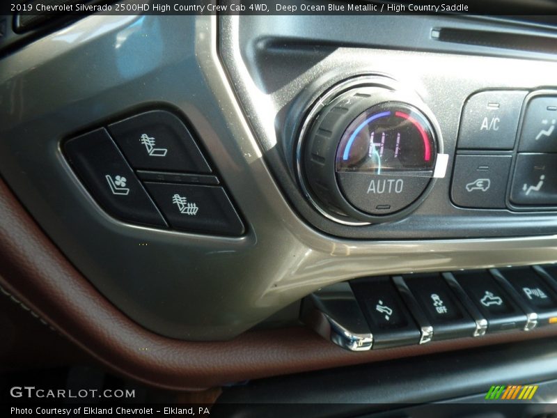 Deep Ocean Blue Metallic / High Country Saddle 2019 Chevrolet Silverado 2500HD High Country Crew Cab 4WD