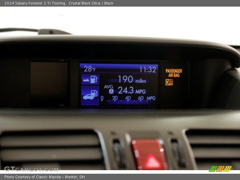 Crystal Black Silica / Black 2014 Subaru Forester 2.5i Touring