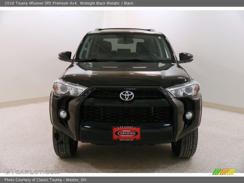 Midnight Black Metallic / Black 2016 Toyota 4Runner SR5 Premium 4x4