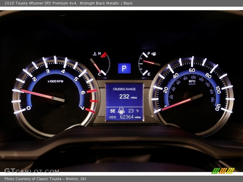 Midnight Black Metallic / Black 2016 Toyota 4Runner SR5 Premium 4x4