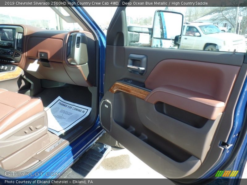 Deep Ocean Blue Metallic / High Country Saddle 2019 Chevrolet Silverado 2500HD High Country Crew Cab 4WD