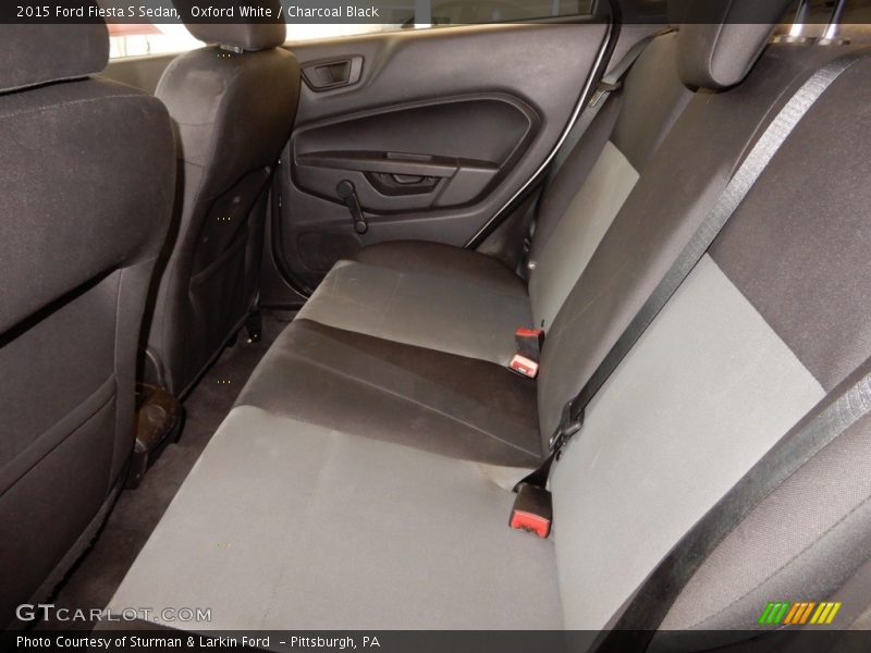 Oxford White / Charcoal Black 2015 Ford Fiesta S Sedan