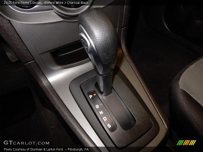 Oxford White / Charcoal Black 2015 Ford Fiesta S Sedan