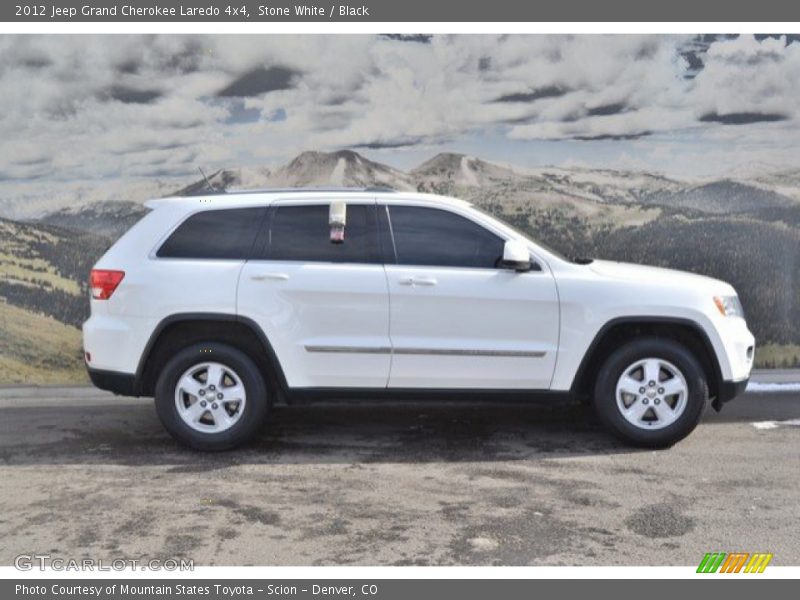 Stone White / Black 2012 Jeep Grand Cherokee Laredo 4x4