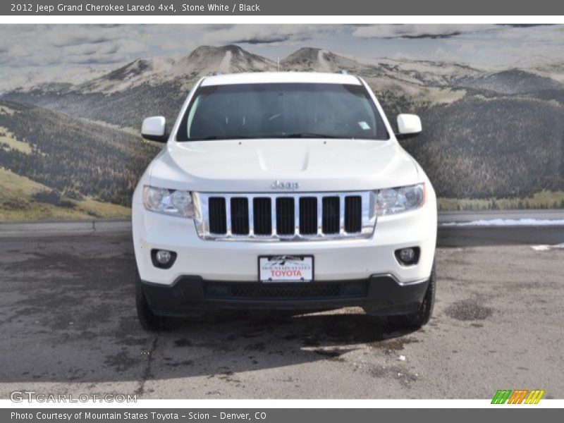 Stone White / Black 2012 Jeep Grand Cherokee Laredo 4x4
