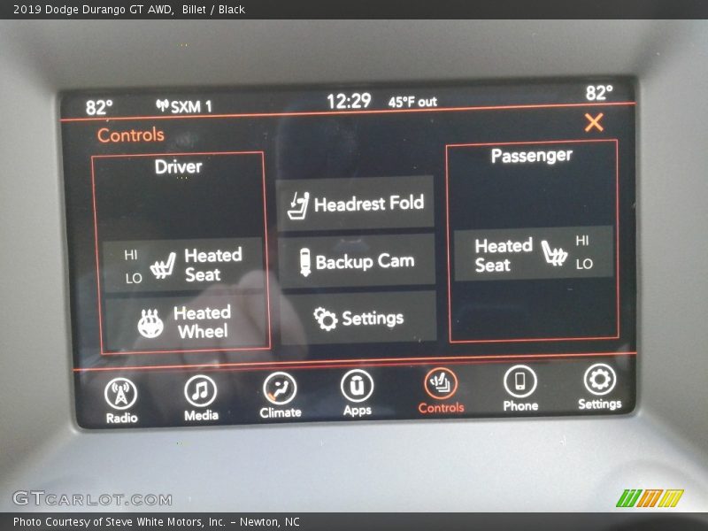 Billet / Black 2019 Dodge Durango GT AWD