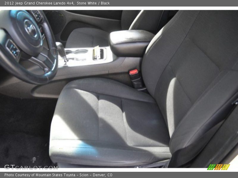 Stone White / Black 2012 Jeep Grand Cherokee Laredo 4x4