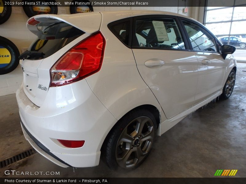 White Platinum / Smoke Storm/Charcoal Recaro 2019 Ford Fiesta ST Hatchback