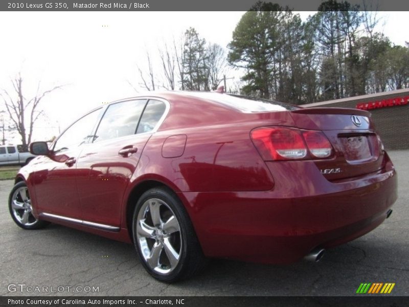 Matador Red Mica / Black 2010 Lexus GS 350