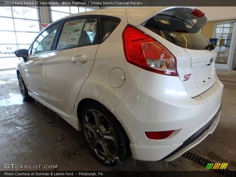 White Platinum / Smoke Storm/Charcoal Recaro 2019 Ford Fiesta ST Hatchback