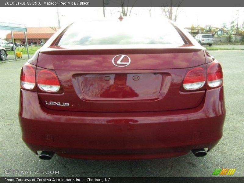 Matador Red Mica / Black 2010 Lexus GS 350