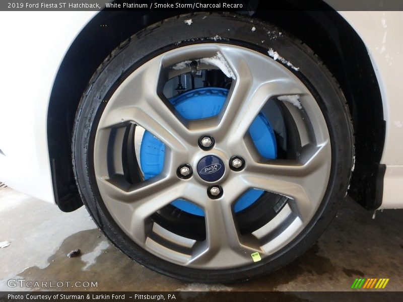 White Platinum / Smoke Storm/Charcoal Recaro 2019 Ford Fiesta ST Hatchback