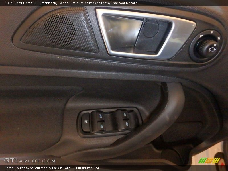 White Platinum / Smoke Storm/Charcoal Recaro 2019 Ford Fiesta ST Hatchback