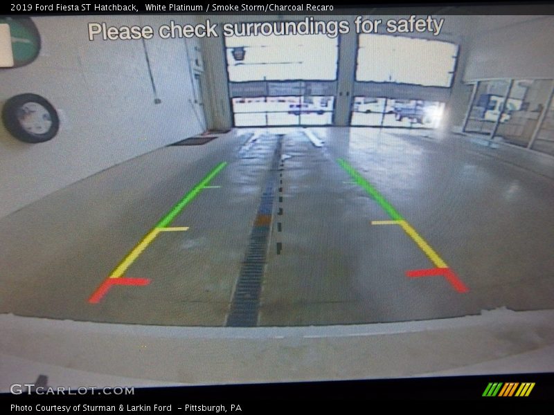 White Platinum / Smoke Storm/Charcoal Recaro 2019 Ford Fiesta ST Hatchback