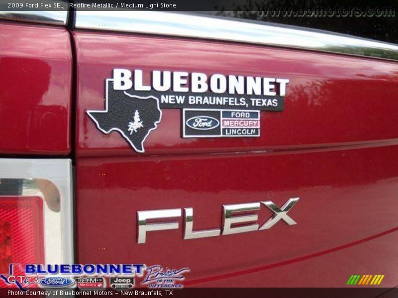 Redfire Metallic / Medium Light Stone 2009 Ford Flex SEL