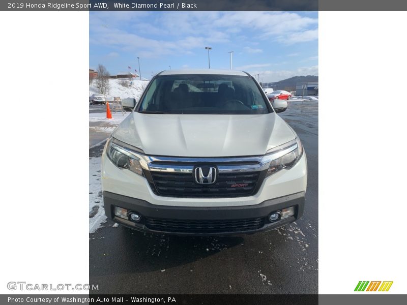 White Diamond Pearl / Black 2019 Honda Ridgeline Sport AWD