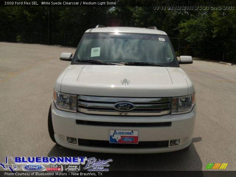 White Suede Clearcoat / Medium Light Stone 2009 Ford Flex SEL