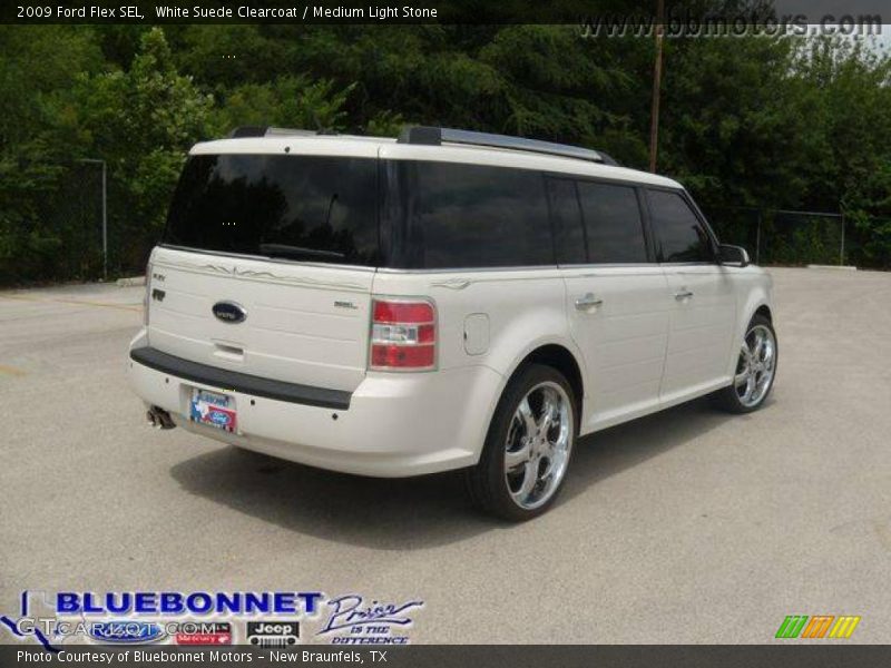 White Suede Clearcoat / Medium Light Stone 2009 Ford Flex SEL