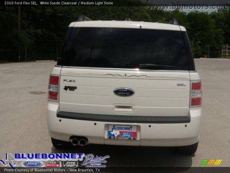 White Suede Clearcoat / Medium Light Stone 2009 Ford Flex SEL