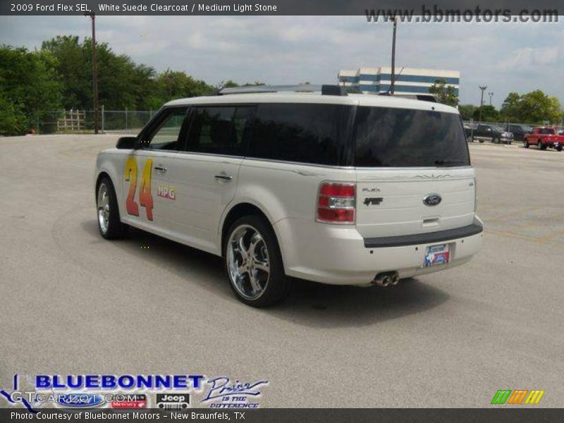 White Suede Clearcoat / Medium Light Stone 2009 Ford Flex SEL